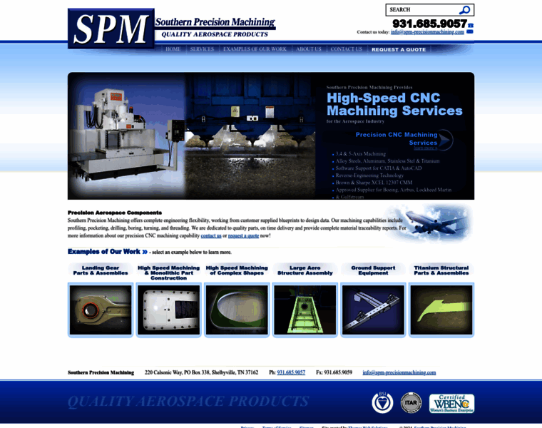 Spm-precisionmachining.com thumbnail