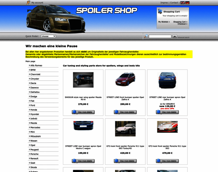 Spoiler-shop.com thumbnail
