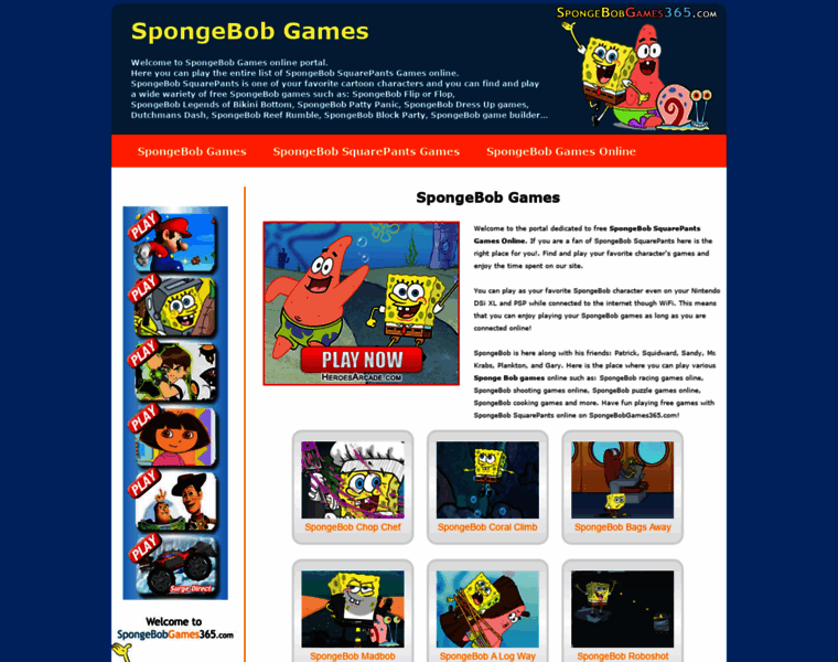 Spongebobgames365.com thumbnail