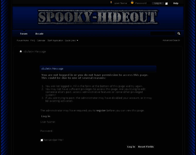 Spooky-hideout.com thumbnail