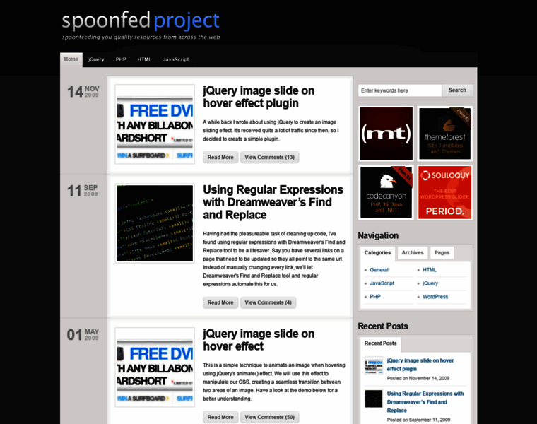Spoonfedproject.com thumbnail