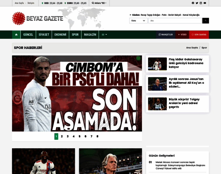 Spor.beyazgazete.com thumbnail