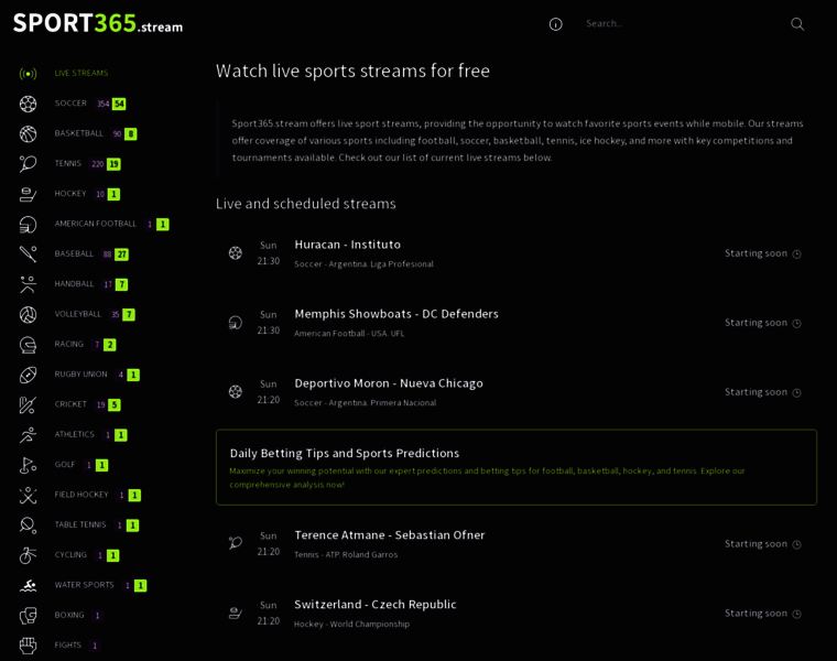Sport365.stream thumbnail Sport365.stream thumbnail
