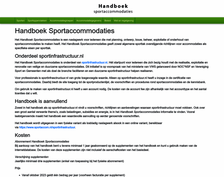 Sportaccom.nl thumbnail