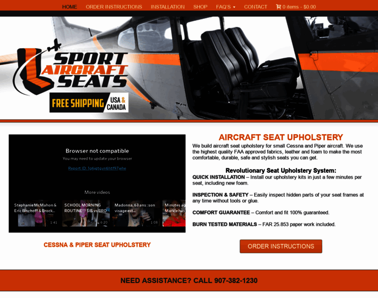 Sportaircraftseats.com thumbnail