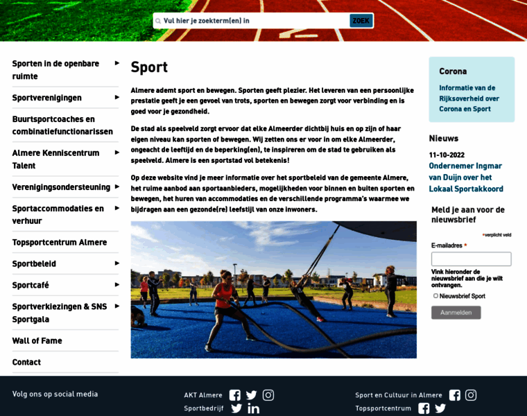 Sportbedrijf.almere.nl thumbnail