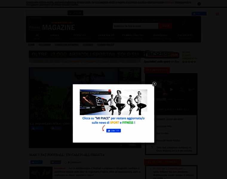 Sportfitnessmagazine.it thumbnail Sportfitnessmagazine.it thumbnail
