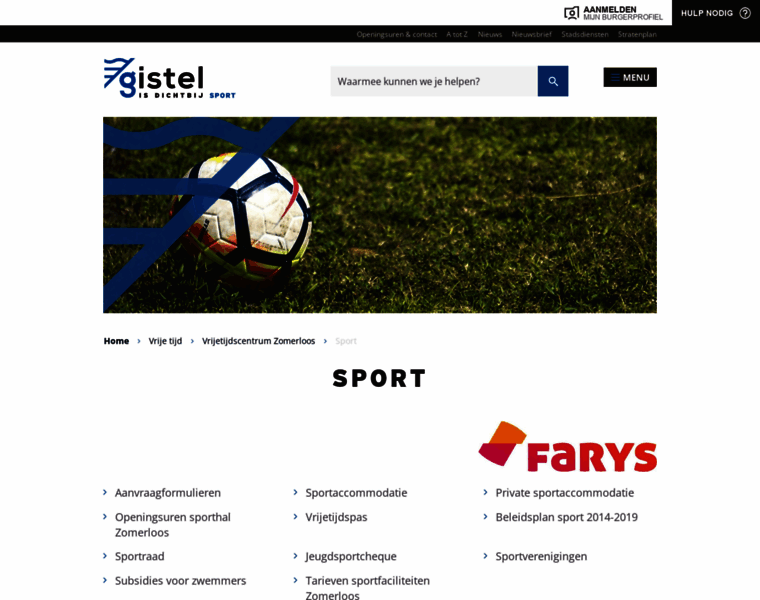 Sportgistel.be thumbnail