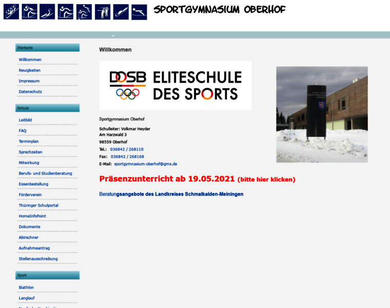 Sportgymnasium-oberhof.info thumbnail