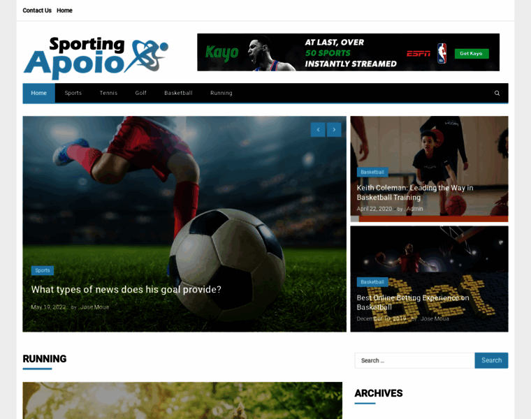 Sportingapoio.com thumbnail
