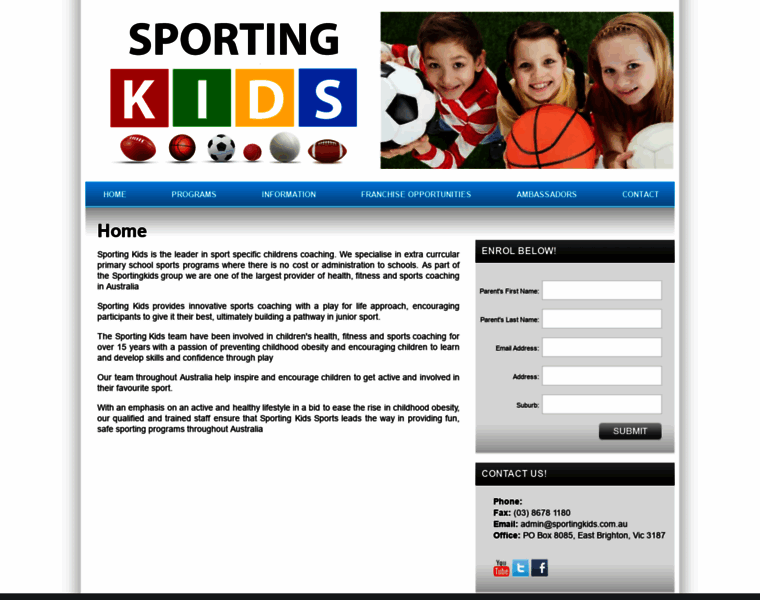Sportingkids.com.au thumbnail