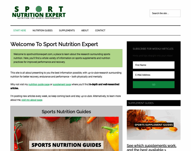 Sportnutritionexpert.com thumbnail
