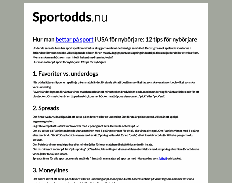 Sportodds.nu thumbnail