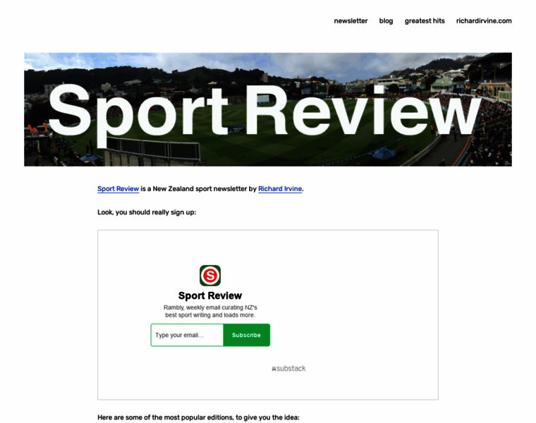 Sportreview.net.nz thumbnail