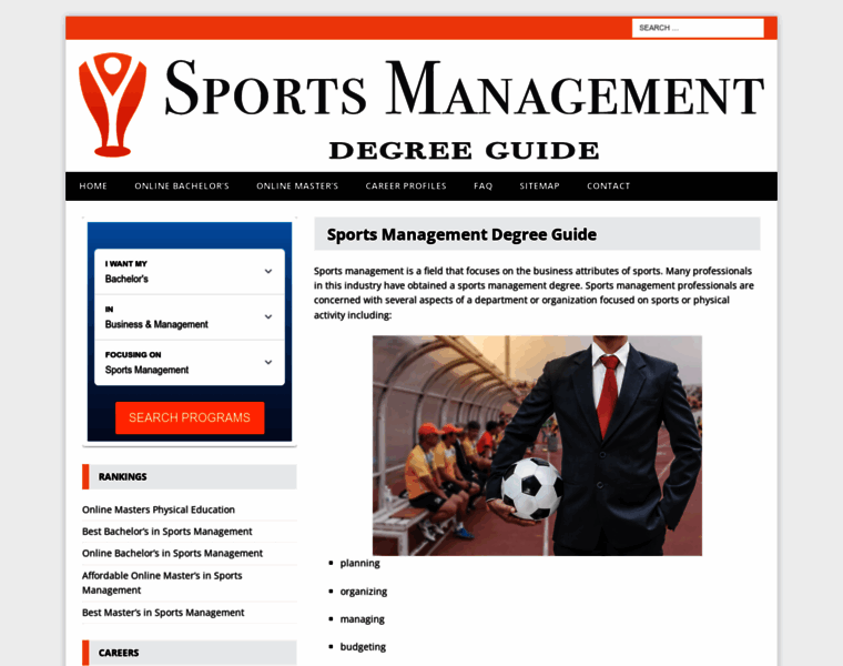 Sports-management-degrees.com thumbnail