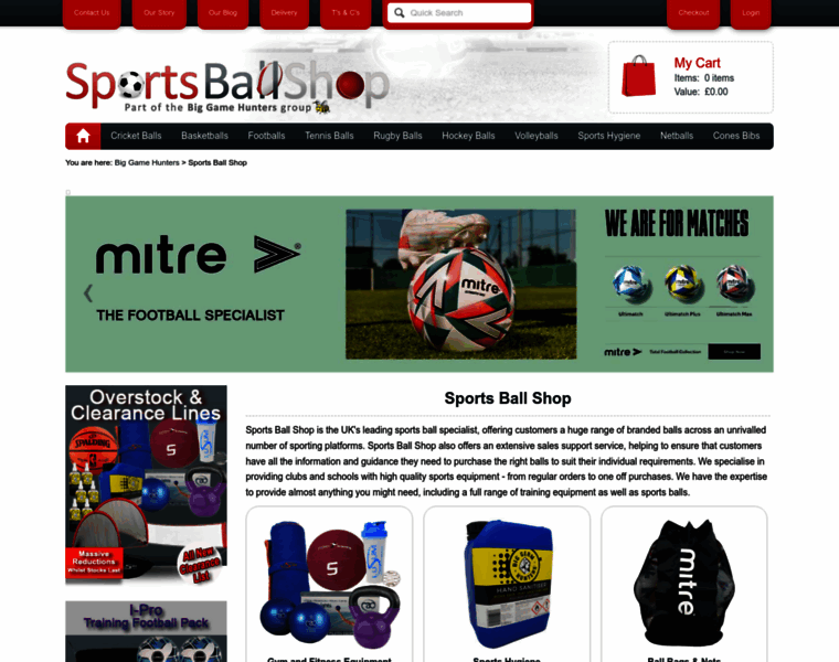 Sportsballshop.co.uk thumbnail