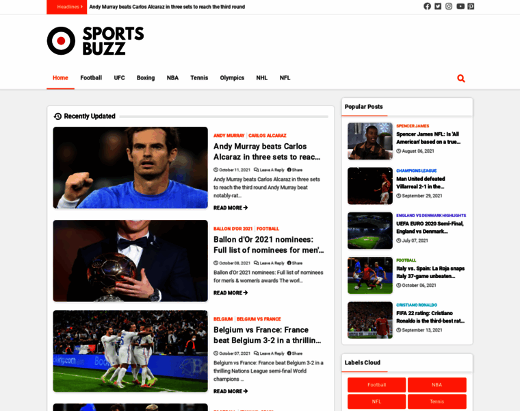 Sportsbuzz.site thumbnail