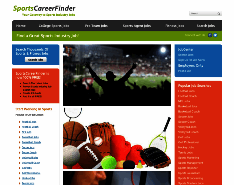 Sportscareerfinder.com thumbnail