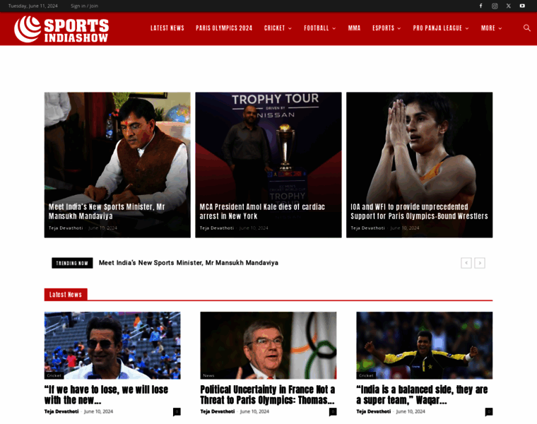 Sportsindiashow.com thumbnail