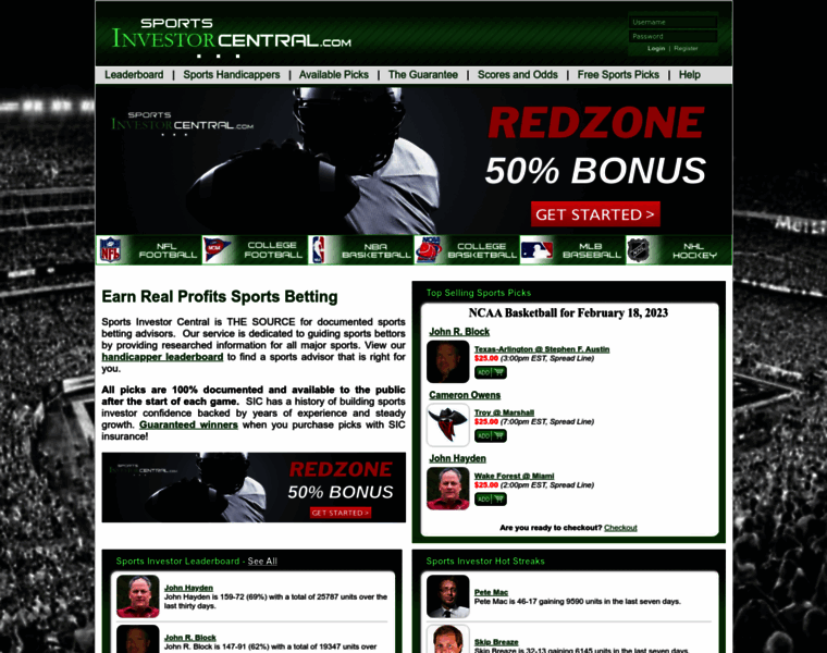 Sportsinvestorcentral.com thumbnail