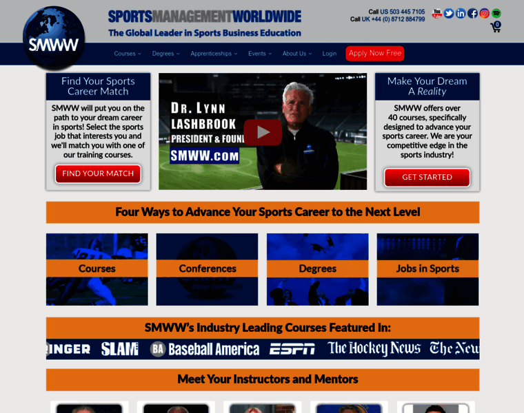 Sportsmanagementworldwide.com thumbnail