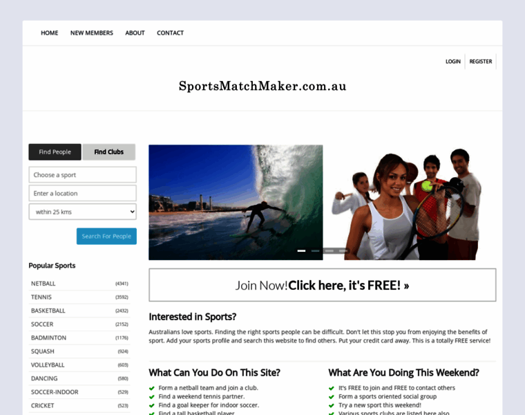 Sportsmatchmaker.com.au thumbnail