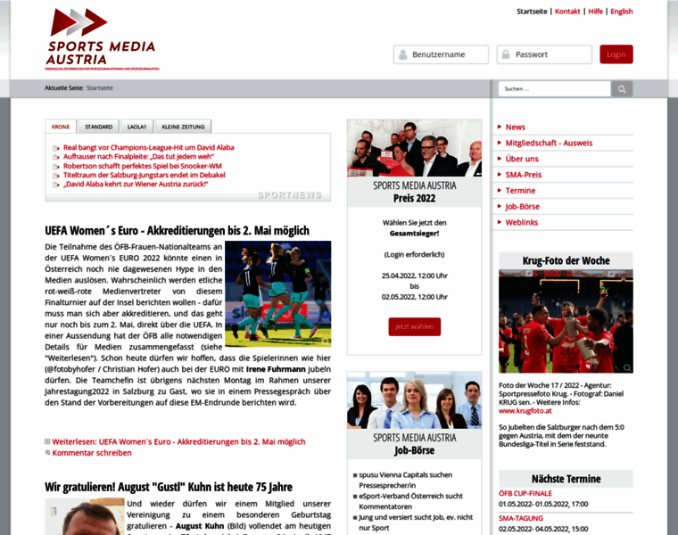 Sportsmediaaustria.at thumbnail