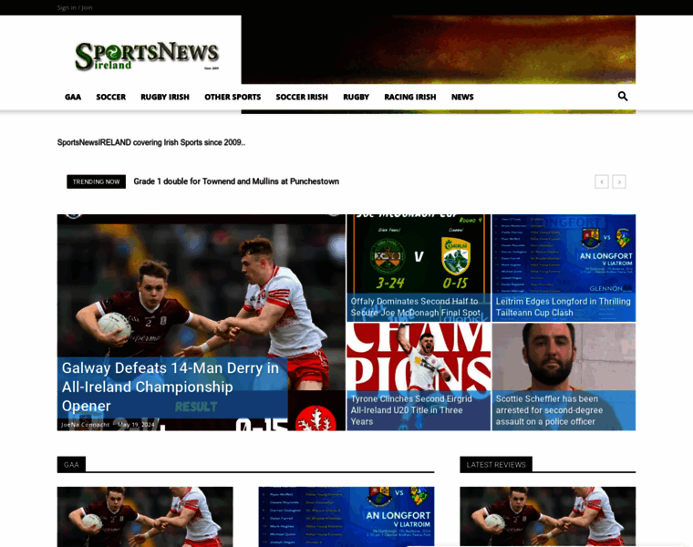 Sportsnewsireland.com thumbnail