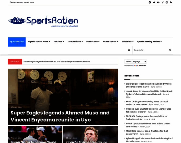 Sportsration.com thumbnail