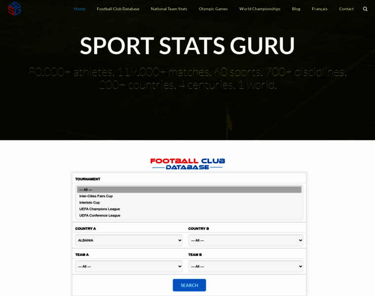Sportstatsguru.com thumbnail