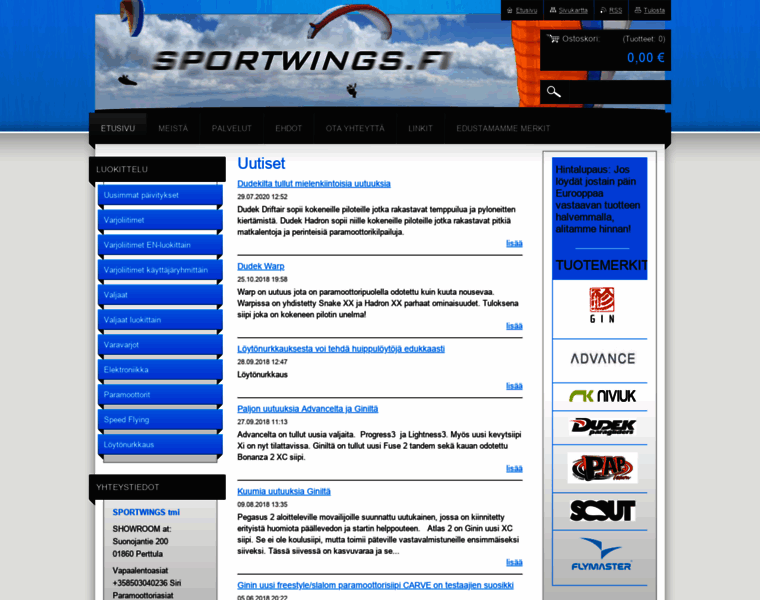 Sportwings.fi thumbnail