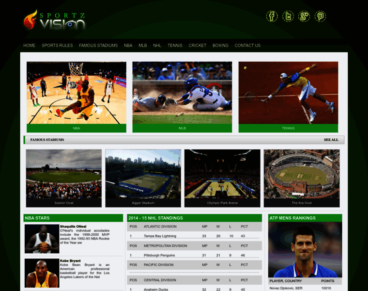 Sportzvision.com thumbnail
