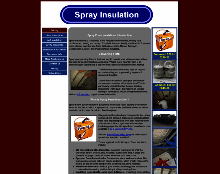 Spray-insulation.co.uk thumbnail