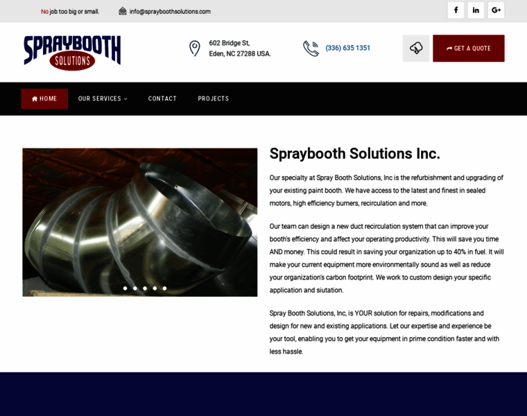 Sprayboothsolutions.com thumbnail