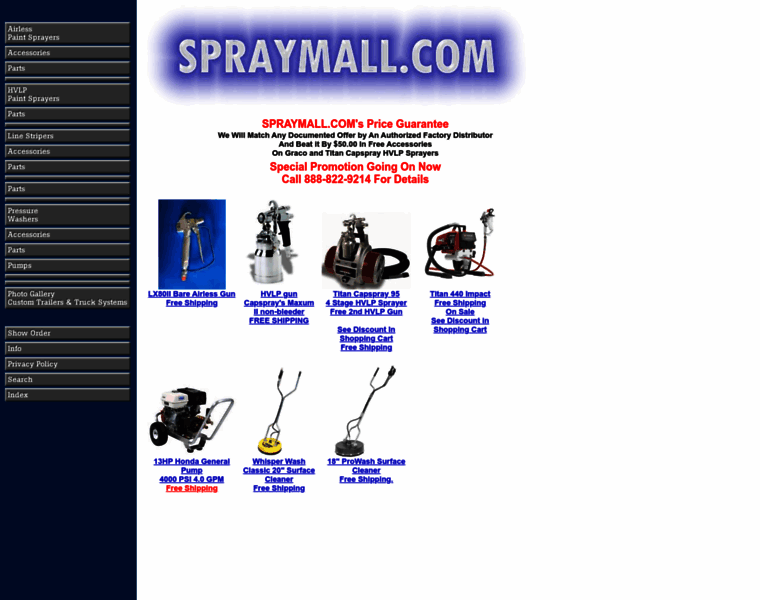Spraymall.com thumbnail