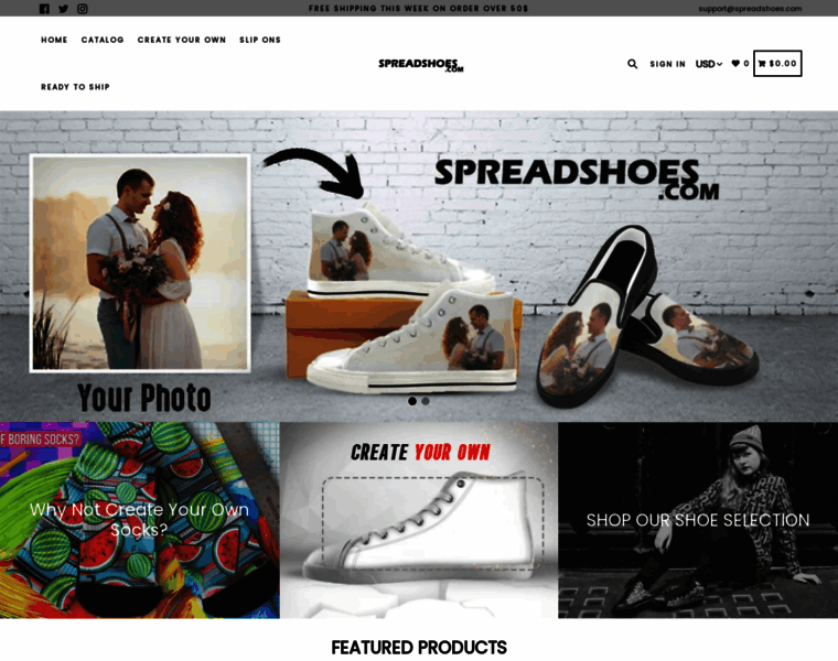Spreadshoes.com thumbnail