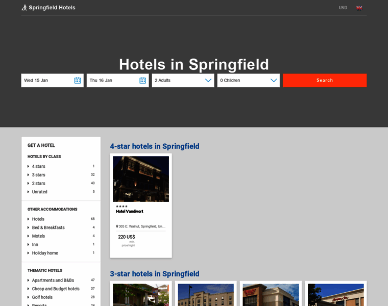 Springfield-hotels.com thumbnail