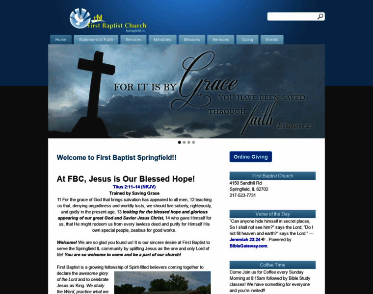 Springfieldfirstbaptist.org thumbnail