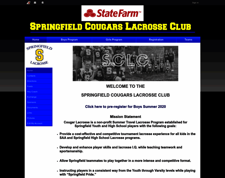 Springfieldlacrosseclub.com thumbnail