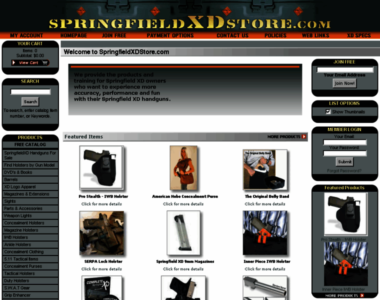 Springfieldxdstore.com thumbnail