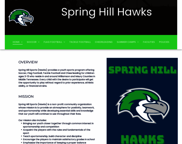 Springhillhawks.com thumbnail