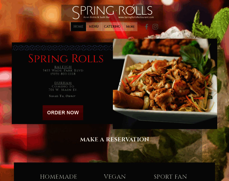 Springrollsrestaurant.com thumbnail