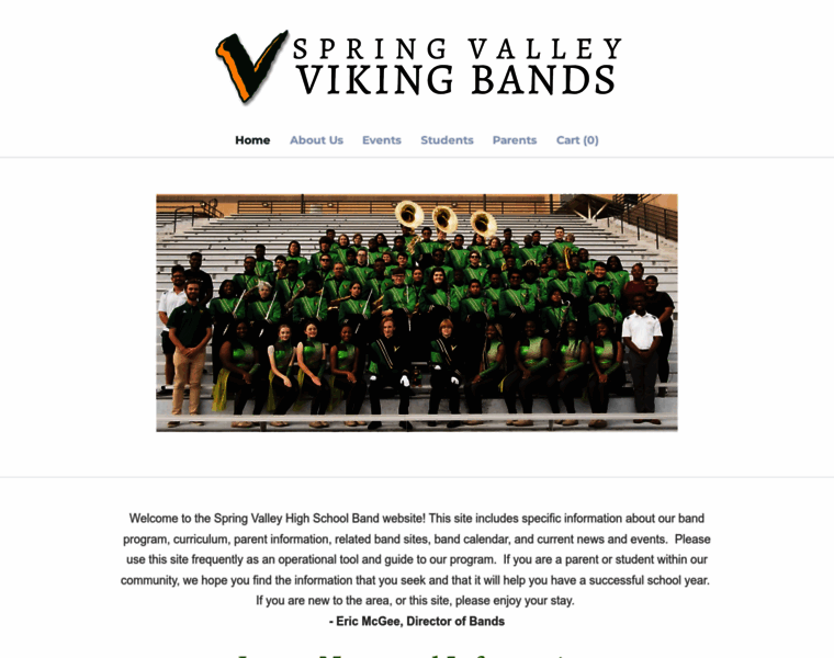Springvalleybands.org thumbnail