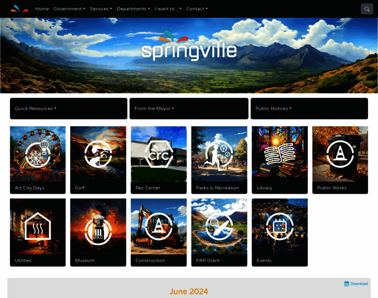 Springville.org thumbnail