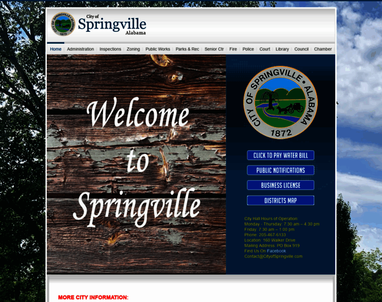 Springvillealabama.org thumbnail
