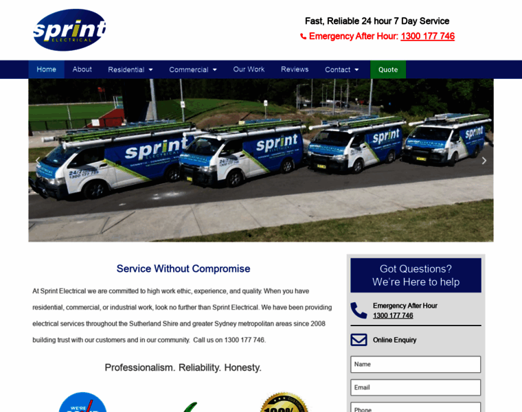 Sprintelectrical.com.au thumbnail