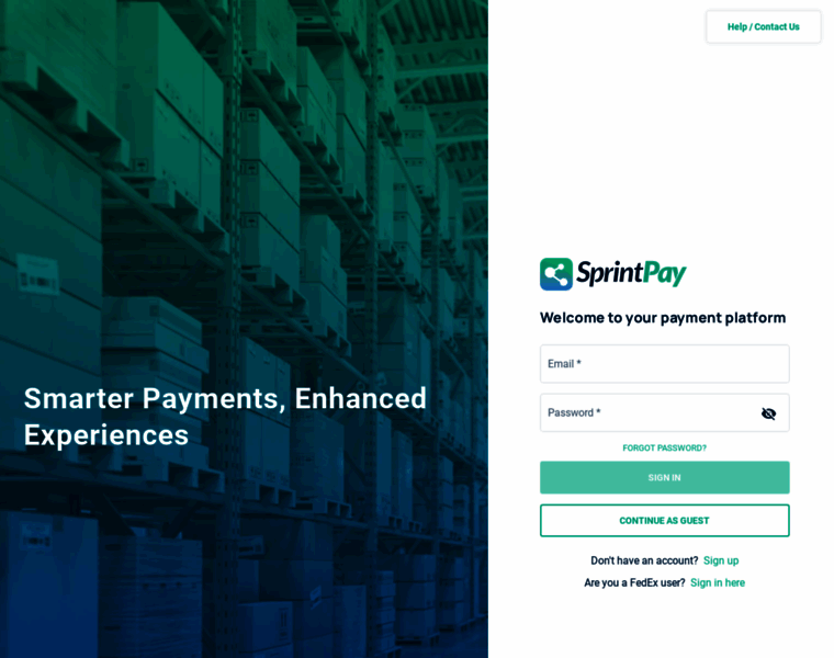 Sprintpay.cargosprint.com thumbnail