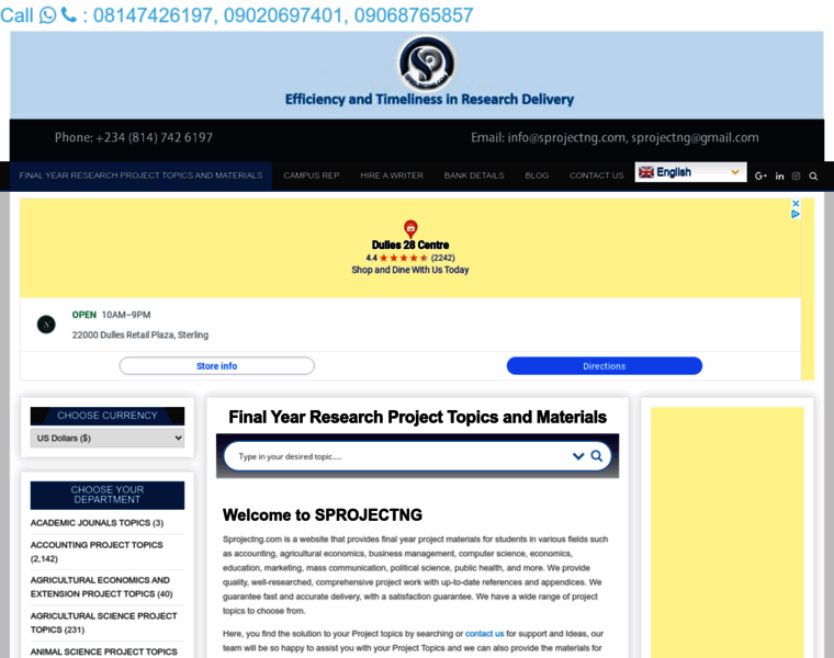 Sprojectng.com thumbnail