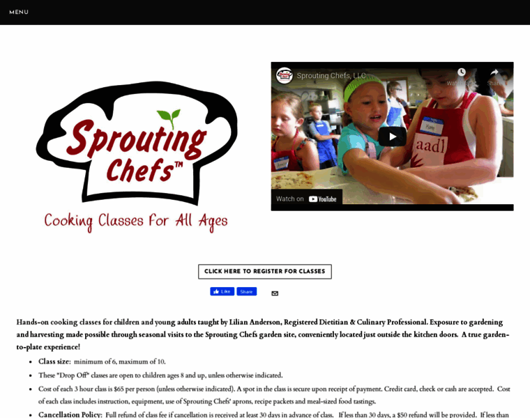 Sproutingchefs.org thumbnail