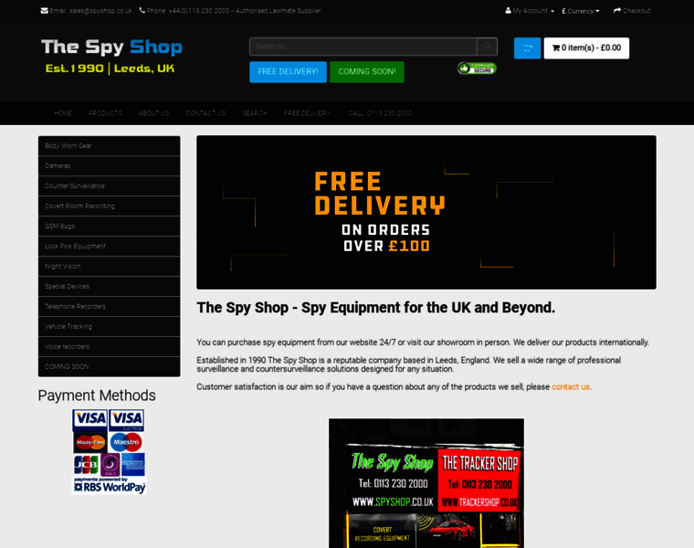 Spyshop.co.uk thumbnail